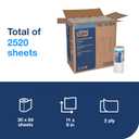 Tork HB1990A Perforated Paper Roll Towel, 2-Ply, 11" Width x 9" Length, White (Case of 30 Rolls, 84 per Roll, 2,520 Towels), 30 Count