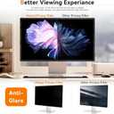 [2 Pack] 27 Inch Computer Privacy Screen for 16:9 Aspect Ratio Widescreen Monitor, Eye Protection Anti Glare Blue Light Computer Monitor Privacy Filter, Removable Anti-Scratch 27in Protector Film