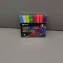 KERIFI Window Chalk Markers for Cars Washable: 10mm Jumbo Liquid Chalk Pens, Wet Erase for Auto Bistro Blackboard Glass Mirror Poster Windows Art Wedding Signs, Just Married Car Decorations (8 Colors)