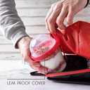 Crystalia 4 Pack 17 oz On The Go Yogurt Parfait Cups with Lids & Spoons - Breakfast Plastic Bowls with Topping -Cereal Oatmeal Salad or Fruit Container for Snack Box