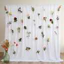 10x10ft White Backdrop Curtains for Parties, Wrinkle Free Polyester 1 Panel 10 FT Wide Photo Backdrop Drapes One Panel Design Back Drop Cloth for Wedding Birthday Baby Shower Background