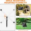 POPOSOAP 30W Solar Fountain Pump with 430GPH Flow, 7 Water Spray Heads & 16.4ft Cable, Solar Pond Pump with Adjustable Flow Valve & Dry Run Protection for Garden, Birdbath, Water Feature P130C