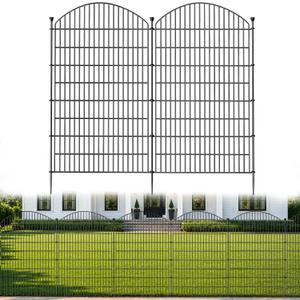 No Dig Garden Fence Panels, Dog Fence Outdoor for Yard, 12 Pack