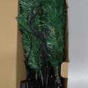 4 Pack Christmas Tree Solar Pathway Lights Outdoor Decorations, Waterproof Artificial Mini Xmas Tree Stake Lights with DIY Ornamets for Garden Yard Porch Decor (Snowy Tree)