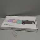 Trueque Wireless Keyboard and Mouse Combo - Full-Size Quiet Keyboard with Palm Rest, Phone Holder, Multimedia Keys, Power Switch, Compatible with Windows, Chrome OS, PC, Laptop (Batteries Included) (Black)