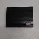 AS-SHI0940188 Shiny Large Stamp Pad, Felt, Plastic Cover, S4, 5" x 7", Black Ink