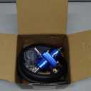 Adjustable Fuel Pressure Regulator With Gauge Hose 0-140 PSI Universal 6AN FPR Kit Aluminum Blue