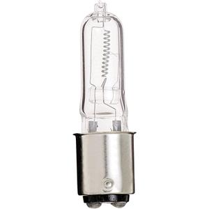 Satco S3147 120V 100-Watt T4 DC Bayonet Base Light Bulb, Clear