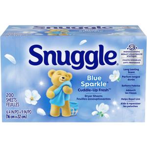Snuggle Dryer Sheets, Long Lasting Fresh and Clean Scent, Laundry Fabric Softener, Control Static, Reduce Wrinkles, HE Safe, 200 Count