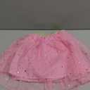 Jastore Girls Layered Rainbow Tutu Skirt Dance Dress Ruffle Tiered Clubwear (US, Age, 2 Years, 6 Years, Star-Pink)