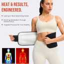 Junlan Waist Trainer for Women - Sweat Band for Stomach Working Out (Black, L)