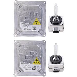 2PCS 1307329153 Xenon HID Headlight Ballast 25806714 fits for 2006-2011 Cadi-llac DTS 328i 328xi 335i 335xi M3 E92 E93 645Ci 650i M6 X3 X5 130732915301 63117182520 8J0907391 Ballast Module w/Bulb