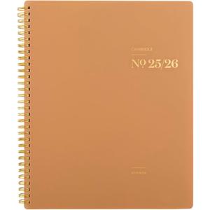 Cambridge Planner 2025-2026 Academic, Weekly & Monthly, 8-1/2" x 11", Large, WorkStyle Focus, Monthly Tabs, Flexible Cover, Sunbaked Clay (1606-905A-07)