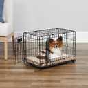 MidWest Homes for Pets 22-Inch iCrate for Extra-Small Breeds, Up to 15 lbs, Double Door Folding Dog Crate with Divider Panel, Leak-Proof Tray & Secure Latches, Portable, Durable & Easy to Assemble