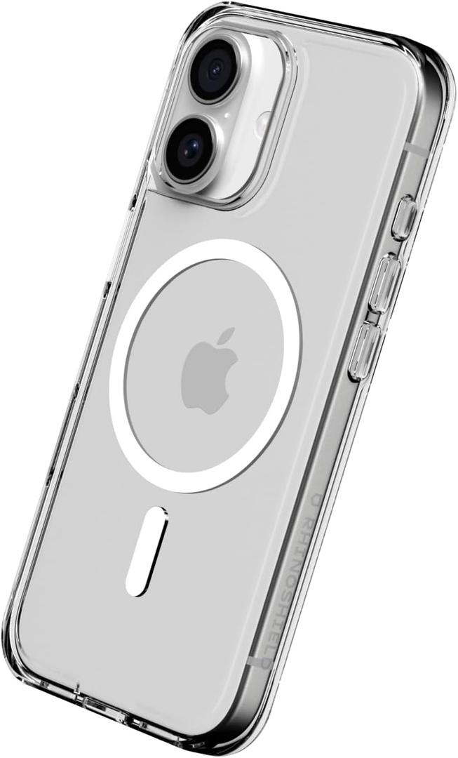 RhinoShield Phone Case Compatible with MagSafe for iPhone 17 | Clear - Anti-Yellowing, High Transparency, Superior Magnetic, Shockproof with Military Grade Drop Protection - Transparent