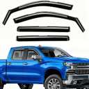 in-Channel Window Rain Guards for Chevy Silverado/GMC Sierra 1500 2019-2025 Crew Cab