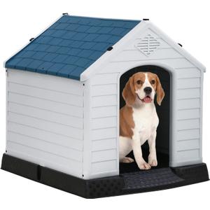 FDW | Dog House | 28" L x 26" W x 28" H | Blue