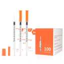 U-100 1/2ml 31ga 0.5cc 31G x 8 mm (5/16"), Lab Disposable Dispensing Supplies, 100Pack