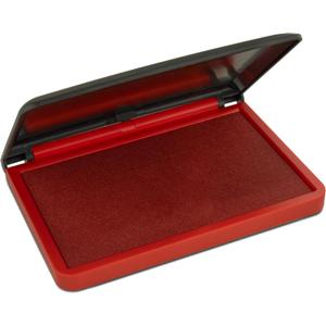 MaxMark Large Red Stamp Pad - 2-3/4" by 4-1/4" - Premium Quality Felt Pad