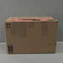 Evermagin C Shaped End Table with Charging Station Set of 2, Small Side Table with Storage Bag for Couch and Recliner, Slide Under Sofa Tray for Living Room, Bedroom, Rustic Brown