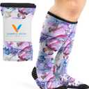 Viasox Compression Socks for Women and Men, Knee High Socks 12-15 mmhg Circulation Support for Flight, Travel, Daily (Medium, Butterfly)