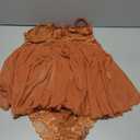 Avidlove Sexy Lingerie for Women Halloween Lace Babydoll Nightgown Halter Chemise V Neck Sleepwear Open Back Nighty Caramel