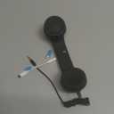 Retro Phone Handset Wired Receiver with 3.5 mm Jack and Type-C and Lightning Adapter, Vintage Telephone Style Handset with Microphone & Answer Button for Smartphones, Tablets & Computers