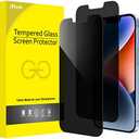 JETech Privacy Screen Protector for iPhone 16e 2025, iPhone 14 6.1-Inch, Anti Spy Tempered Glass Film,  1Pack