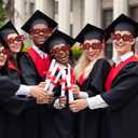 Relaxweex 24 Pcs 2026 Graduation Glasses 2026 Plastic Eyeglasses Glitter Frames Glasses for Graduation Party Favor (Red)