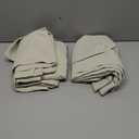 Simplebrand Ava Natural Blackout Curtains for Bedroom 63 Inch Length 2 Panels Set, Solid Thermal Insulated Energy Saving Rod Pocket Window Treatment Curtains Blackout Drapes, W40 x L63 Inch, Natural