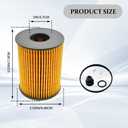 4 PCS 26350-2S000 Oil Filters, Oil Filter for My Car, 263502S000 26350-2R000 Filters Includes Gasket and O-Rings, Car Accessories Compatible with Sonata 2022-2023 Tucson 2.5L Kia Sorento 2.5 L