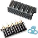Essential Oils Shelf - Black Storage Rack with Drawer, Holds Oils (5ML-20ML)
