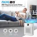 2Pack PR1 Air Filter Replacement Compatible with MOOKA PR1 Air Purifier for Home Large Room up to 2200sq.ft, Includes 4pcs Washable air Filters, Traps Pet Hair Dust Dander