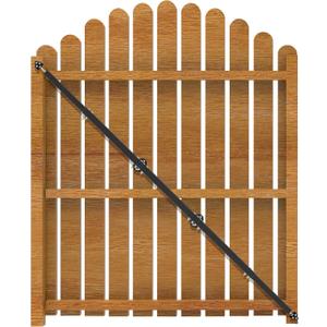 8' Telescopic Gate Brace,Extends from 52 to 98 Inches Adjustable Steel Anti Sag Gate Kit for Outdoor Yard Wooden Fence Gates