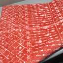 Lahome Christmas Runner Rug 2x6 for Hallway Red Non Slip Washable Low Pile Carpet Moroccan Snowflake Throw Rug Runner for Kitchen Entryway Laundry Bathroom Narrow Space Xmas Holiday Decor Hana