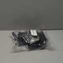 BENECREAT 36Pcs 6 Sizes Triangle Protector Translucent Plastic Corner Guards Covers Proofing Edge Protector for Picture Frame Mirror Ceramic Glass Transparent Protection, Black