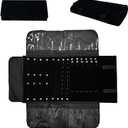 Velvet Travel Jewelry Case Roll Bag Organizer for Necklace Bracelet Earrings Ring