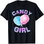 Cotton Candy Girl Cute Fun Girls Juniors Women Ages 3 to 63 TShirt,SMall