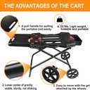 Hisencn Foldable Grill Stand for Weber Q1200 Blackstone 17"&22" Griddle