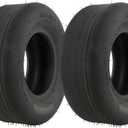 HQPASFY 2 Pack 13x5.00-6 Tubeless Lawn Mower Tires, Replacement 13x5.00-6 Zero Turn Smooth Turf Tires Garden Tractor Riding Lawn Mower Farm Equipment, 4Ply