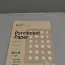 200Pcs 9x13 In Unbleached Parchment Paper Sheets Precut Heavy Duty Flat Kitchen Baking Supplies Paper Non-Stick,Non-Toxic Cooking Paper for Air Fryer, Steaming, Oven Make Cup Cake Bread Cookie (Kraft-200Pack)