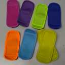 REIFUT 8 Pieces in 7 Colors Reusable Popsicle Holders Popsicle Bags Freezer Ice Pop Sleeves Anti freezing Ice Pop Holders