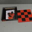 HI-Q Checkers & Tic-Tac-Toe Board Game Set  Classic Strategy for Kids & Family  Features Interlocking Stacking Pieces & Folding Board  Ages 6+