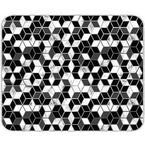 DEVBEST Dish Drying Mat - Ultra Absorbent Dish Drying Mats - Machine Washable and Super Fast Drying - Practical Solution for Efficiently Drying Dishes - 15,7 by 19,6 Inches (Prism)