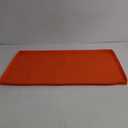 Grill Mat for Outdoor Grill, Heavy Duty Silicone BBQ Mat, Non Slip Heat Resistive Under Deck Protector for Griddle, Anti Stick Cooking Surface (orange 36in)