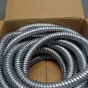 50 ft 3/4 Inch Reduced Wall Flexible Metal Conduit,Low Voltage, Galvanized Steel Outdoor Electrical Conduit for Greenfield Wiring, Cable Management