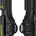 51in Double-Layer Fishing Rod Bag - Waterproof Leather Membrane, Wire Frame Support (Not Hardshell), Quick-Access Compartments, Anti-Sag Design - Ideal Fishing Gift for Men (51 in / 130cm, 2 Layer -PU)