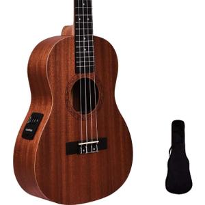 Kadence Mahogany Wood Professional Baritone Ukulele With Acoustic/Electric option with Bag. (KUKBE03)