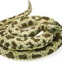Romart Realistic Snake Stuffed Animal: 67-inch Large Lifelike Snake Plush Toy Long Giant Stuffed Animals Snake Plushie Gifts for Kids Boys Girls Christmas, Wild Animals Party Decor (Brown)