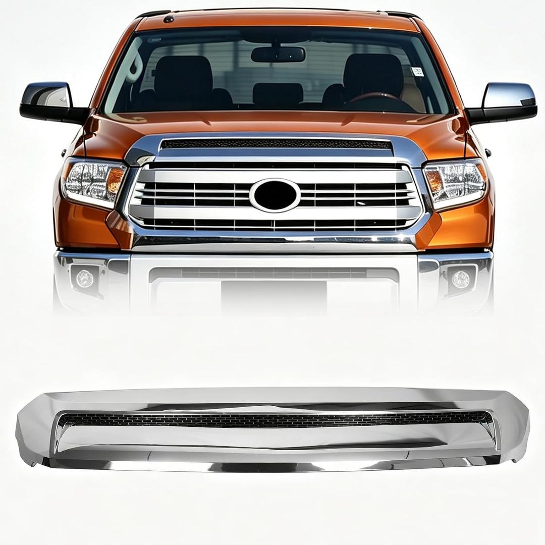 Front Upper Hood Bulge Molding Compatible with 2014-2021 Tundra